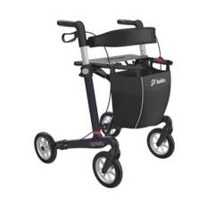 Gepard kulfiber rollator - Standard med softhjul, lilla/sort