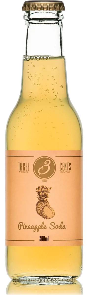 Three Cents Three Cents Pineapple Soda 24x20cl