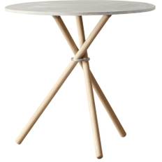 Eberhart Aldric Sidobord 80 Cm Ljus Betong / Ljus - Sidobord & Avlastningsbord Ek Ljus Ek - ALDR-101-111