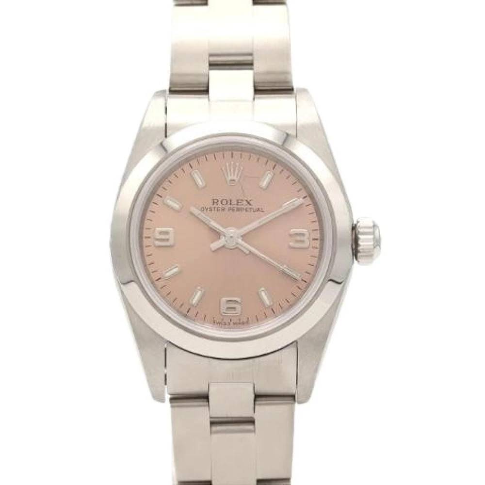 Rolex Vintage - Pre-owned Oyster Perpetual Stainless Steel Automatic Vintage - Dam - ONE Size -