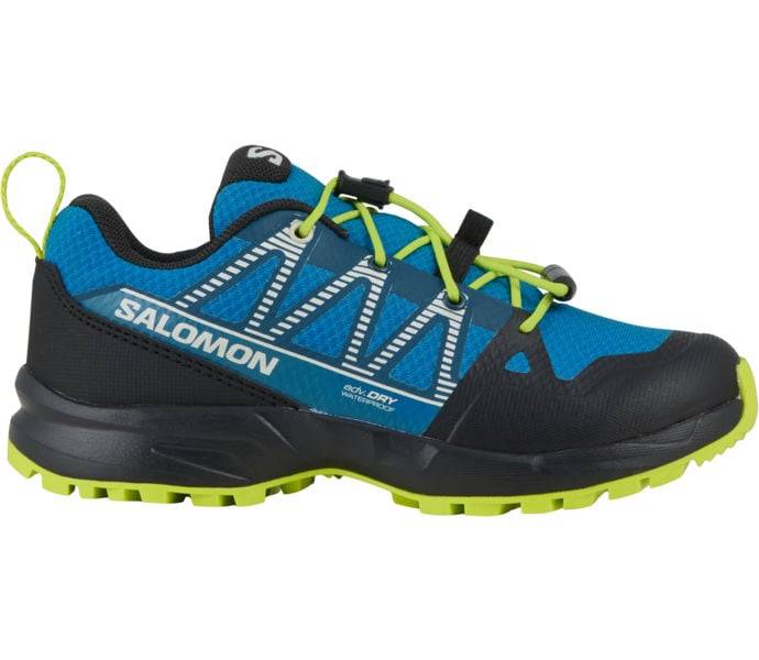 Outscape Waterproof JR vandringsskor, Mykonos Blue / Black / Acid Lime, Barn, 36