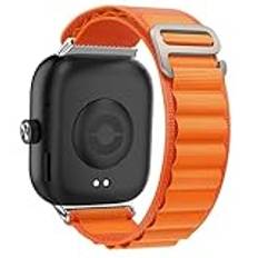 Osinaga Armband kompatibelt med Xiaomi Redmi Watch 4/Xiaomi Band 8 Pro, Sport Loop nylonarmband för Xiaomi Redmi Watch 4/Xiaomi Band 8 Pro, Orange, modernt