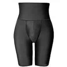 herr med hög midja magkontrollshorts compression butt booster body shaper, stretchig lår smalare för fester