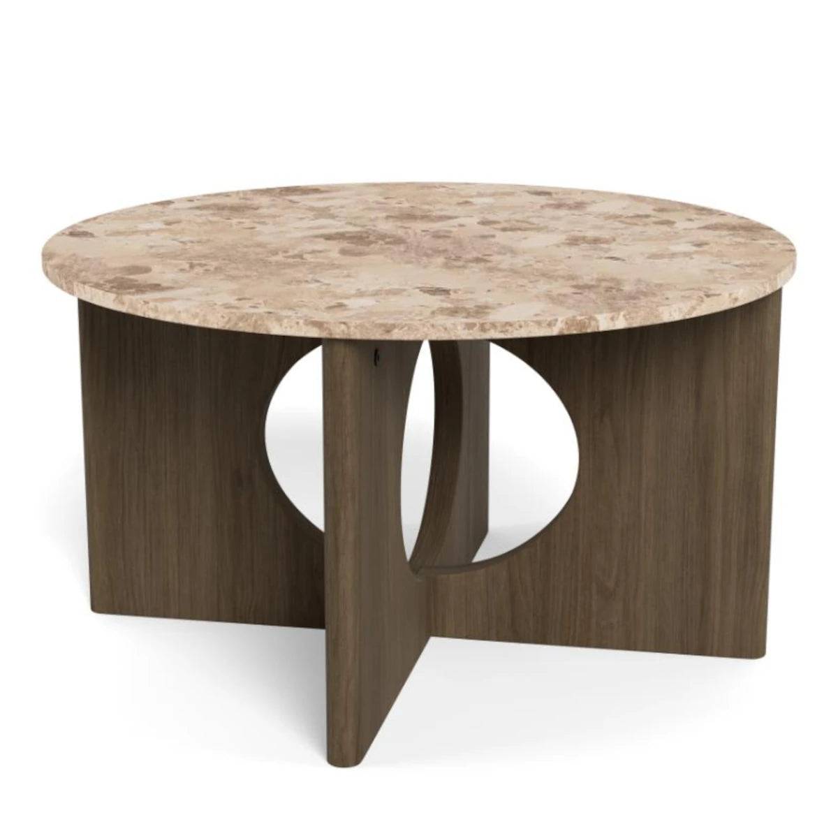 Foley sofabord - 80 - latte brown marmor / røget eg