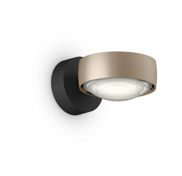 Sento LED Verticale Mat Gold/Sort.
