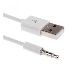 Universel 1m anti-interferens 3.5mm hanstik AUX lyd Jack til USB 2.0 hanstik kabel