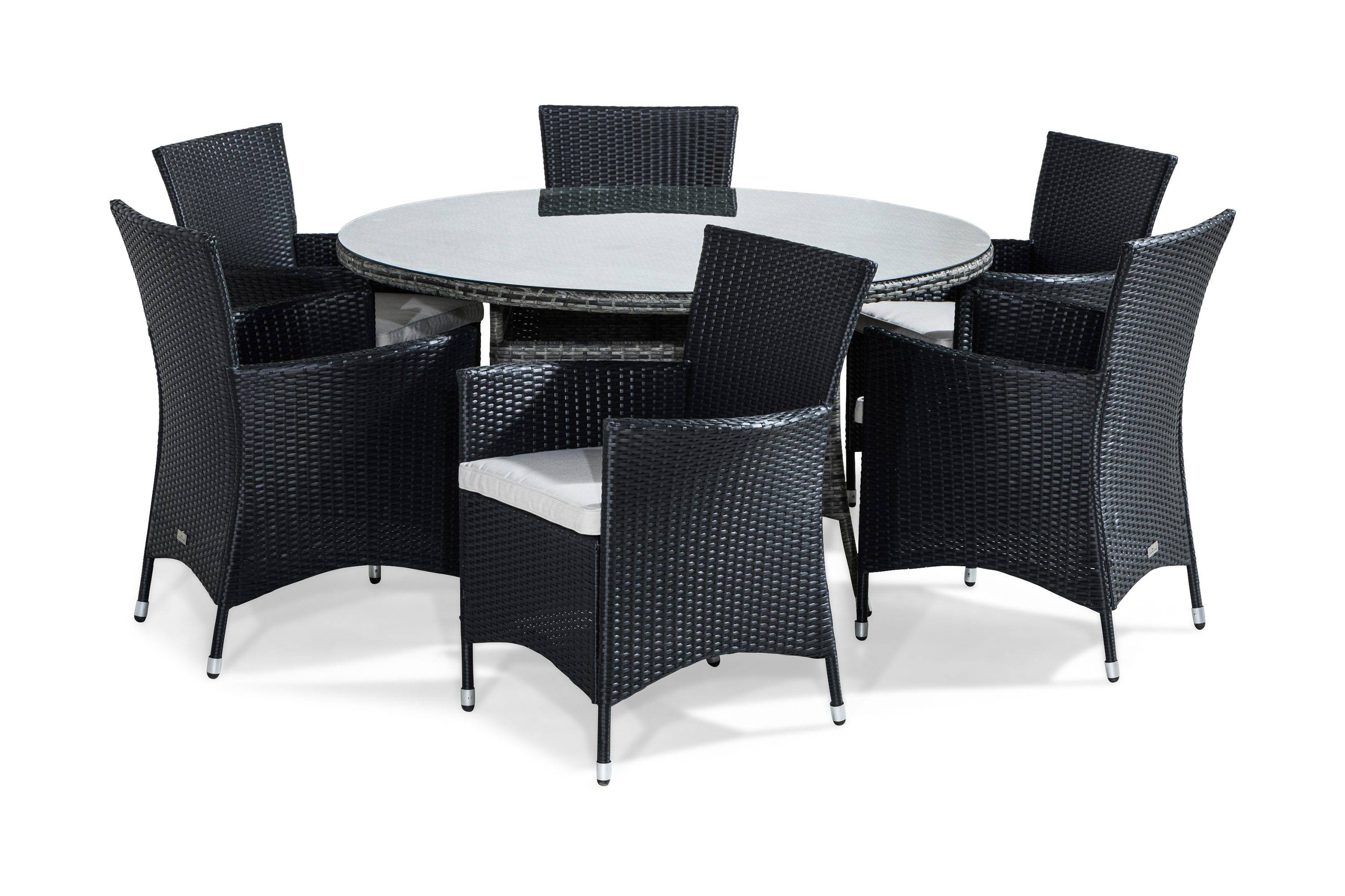 Comfort Garden Thor Matgrupp Utomhus 140 cm Rund inkl 6 Fåtöljer - Matgrupper utomhus