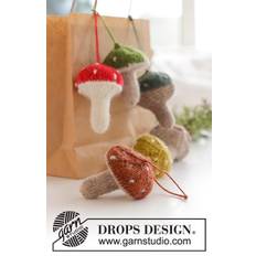 0-1584 Enchanted Mushrooms by DROPS Design DOWNLOAD OPSKRIFTEN HER Strikket svamp / julepynt i DROPS Alpaca med retstrik eller glatstrik og franske knuder. Arbejdet strikkes nedefra og op. Tema: Jul. Pinde og tilbehør lægges i kurven separat. Se alle opskrifter fra DROPS her. Se alle opskrifter på grydelapper her. .