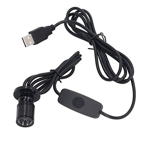 Mini Spot Light, Aluminium USB 5V Dimbar LED Spotlight med 6,6 Fot Kabel Litet Accentljus för Att Måla Tavlor Växter Smycken Showcase Modell Display Hyllor Under Skåp (Varmvitt ljus 3000K)