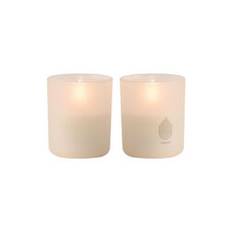 Glass Candle 2-pack, vanilla
