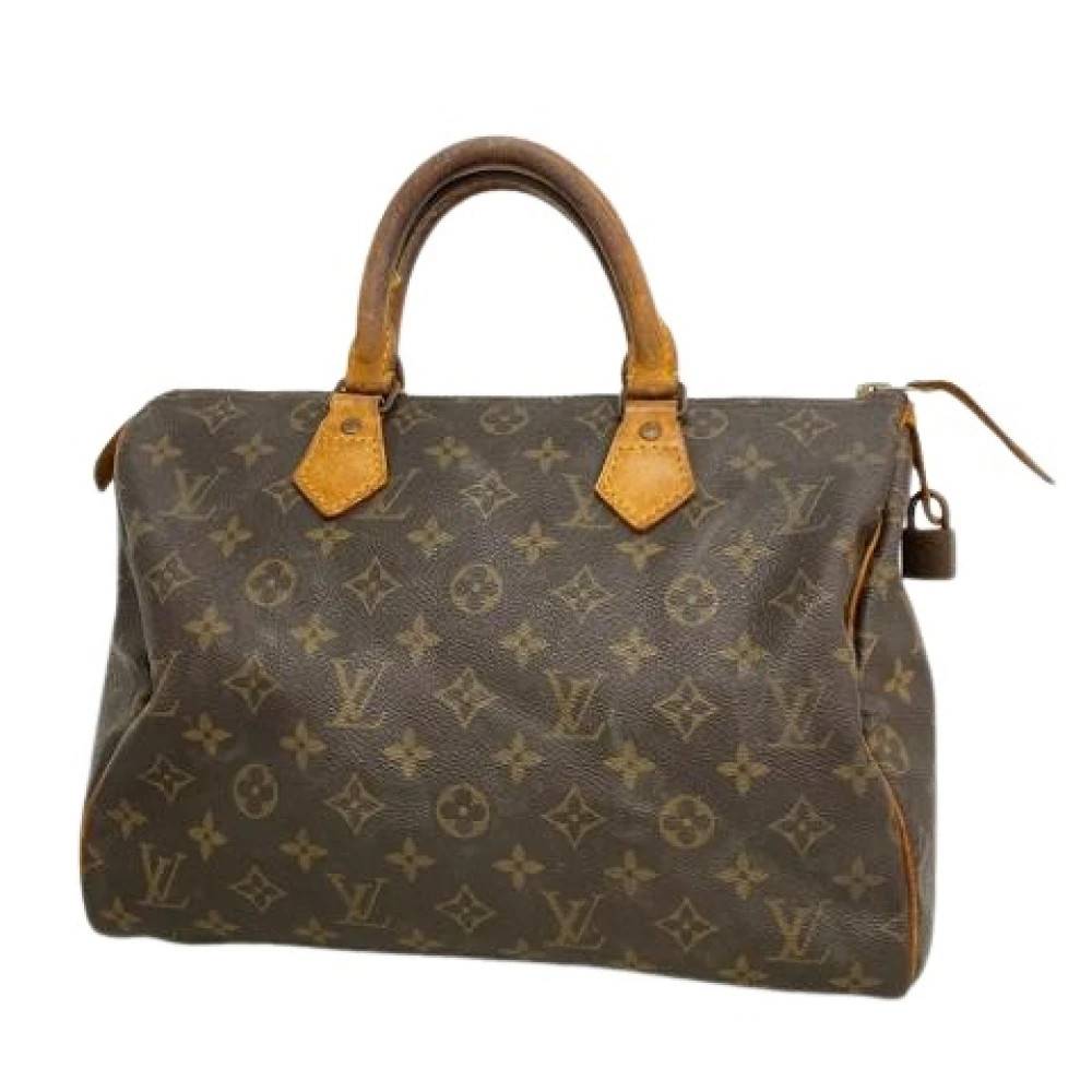 Louis Vuitton Vintage Pre-owned Speedy 30 Håndtaske - Vintage - Dame - Brun - ONE SIZE - Uld