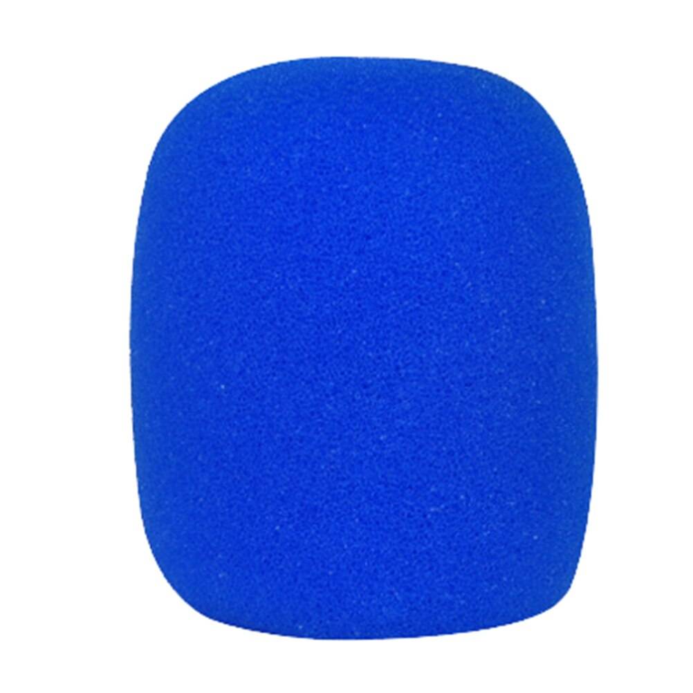 1pc mix färger svamp mikrofon set utbyte foam dj scen vindruta vindskydd lock tjockt - Blå