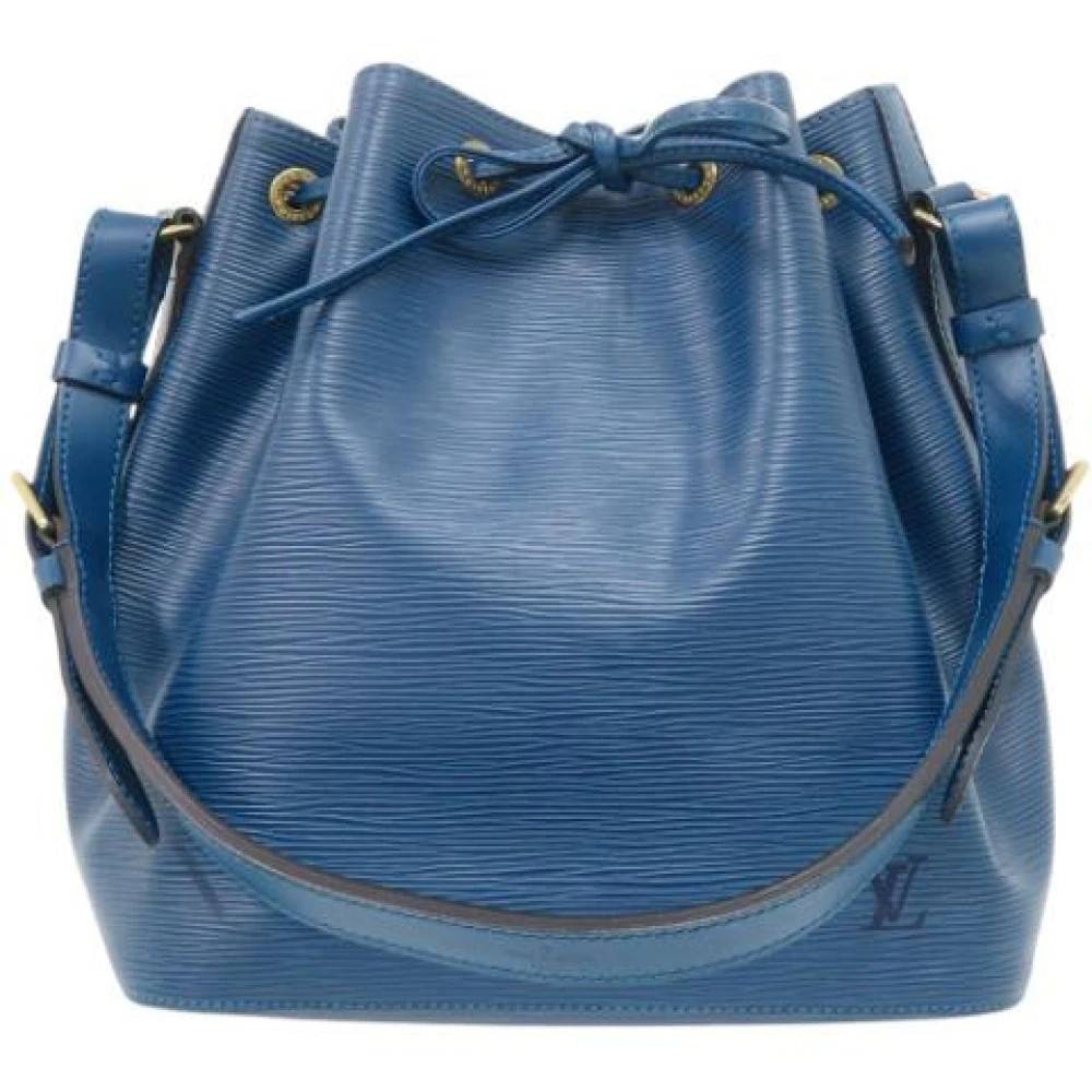 Louis Vuitton Vintage Pre-owned Bucket Shoulder Bag - Vintage - Dame - Blå - ONE SIZE - Uld