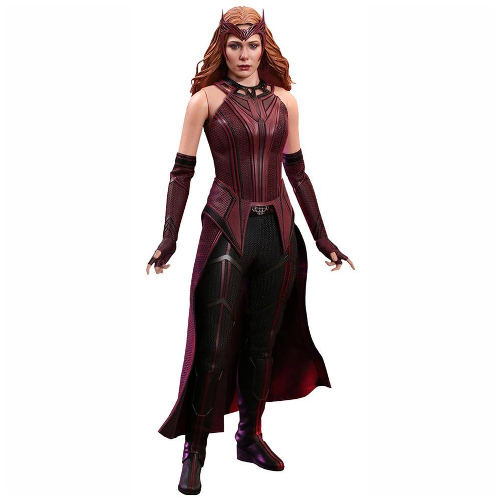 TV-mästerverk WandaVision Scarlet Witch Skalfigur Röd 1/6 black