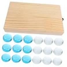 UPKOCH 1 Set Mancala Bärbara Mancale Familjespel För Barn Och Vuxna Träning Schack Leksak Träpärla Brädspel Brädspel Leksak Trä Brädspel Barn Leksak Familj Brädspel