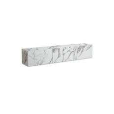 Lowboard Wohnling Folierad upphängning med luckdörr, modern Marmor, Vit, 160 cm - Tv-stativ & Tv-väggfäste Vit