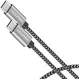 deleyCON 1,5m USB C-Kabel PD3.0 (60W Snabbladdning) C till C Laddningskabel för iPhone 17 16 15 Pro Max Samsung Galaxy S25 S24 S23 S22 Pixel iPad Pro MacBook Air Tablet Switch PS5
