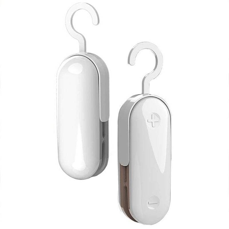 Mini påsförsegling, (2- pack) handhållna värmevakuumförseglare, påsförseglare värmeförsegling , 2 in 1 värmeförseglare och skärare handhållen