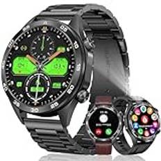 MEGALITH Smarta klockor för män Fitness: Sport Health Tracker Smartwatch kompatibel Android iOS - pulsmätare blodtrycksmätare smarta klockor svart vattentät