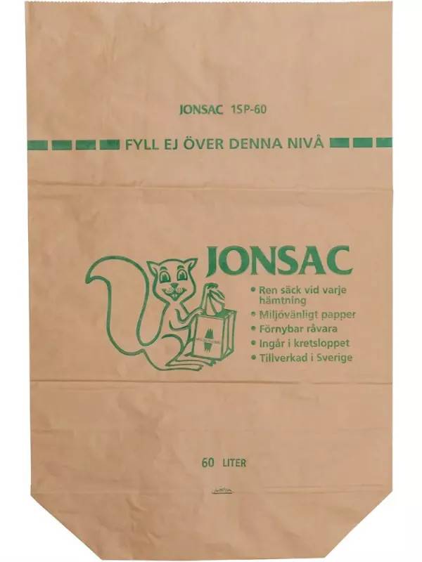 Jonsac Våtavfallssäck 60 L 1-blad 25-pack