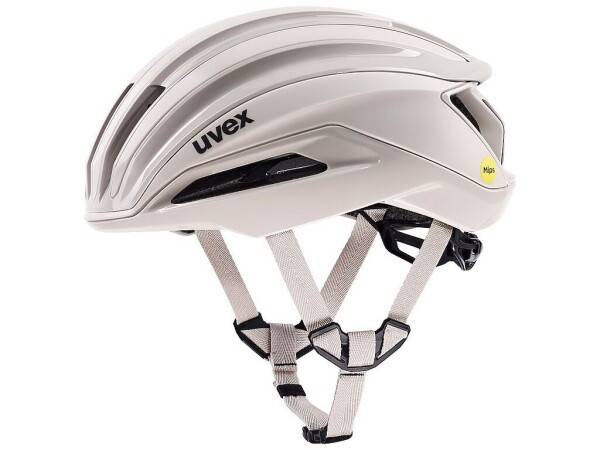 Uvex Surge Aero MIPS cykelhjälm landsväg warm grey matt - Hjälmstorlek 59-61 cm - Grå