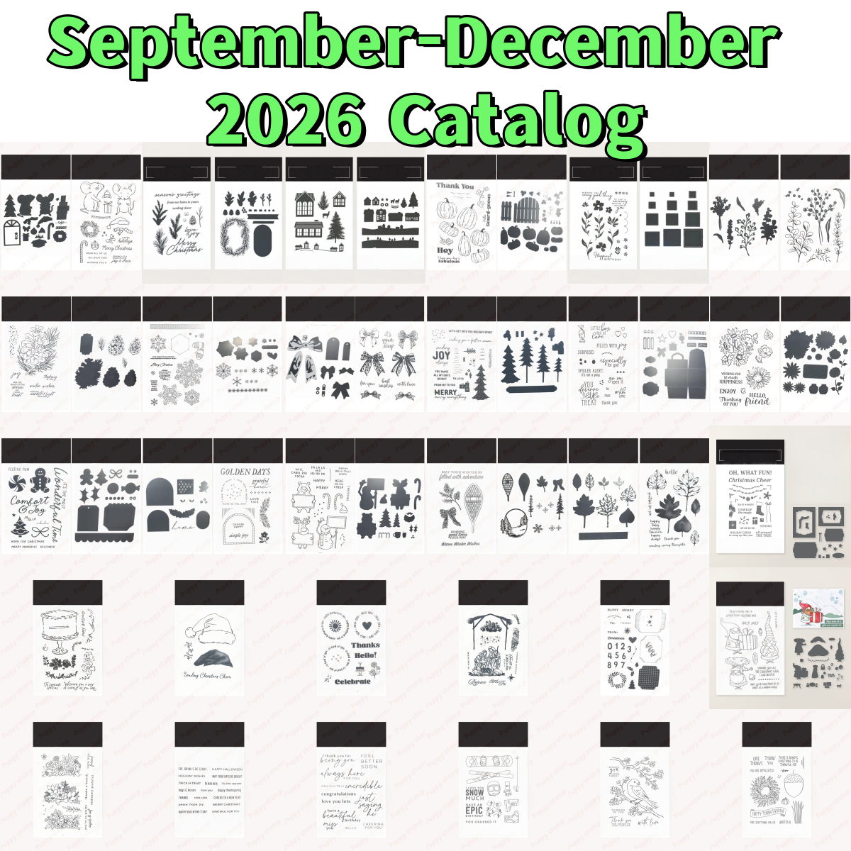 September-December 2026 Catalog Metal Cutting Dies Clear Stamps Stencil for DIY Making Card Scrapbook Paper September 2026 New