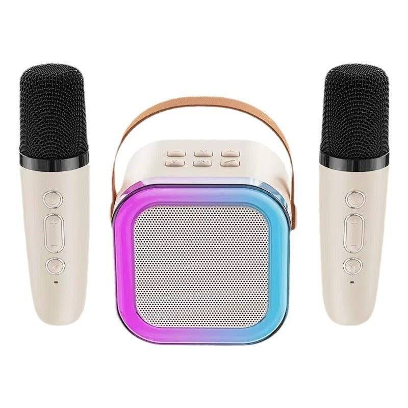 SingBuddy – Trådlös Karaoke Set för Barn - Vit / Två mikrofoner