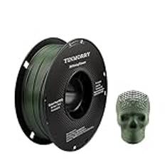 Carbon Fiber PETG Filament 1.75mm, TINMORRY PETG-CF 3D Printing Materials for FDM 3D Printer, 1 KG 1 Spool, Olive Green