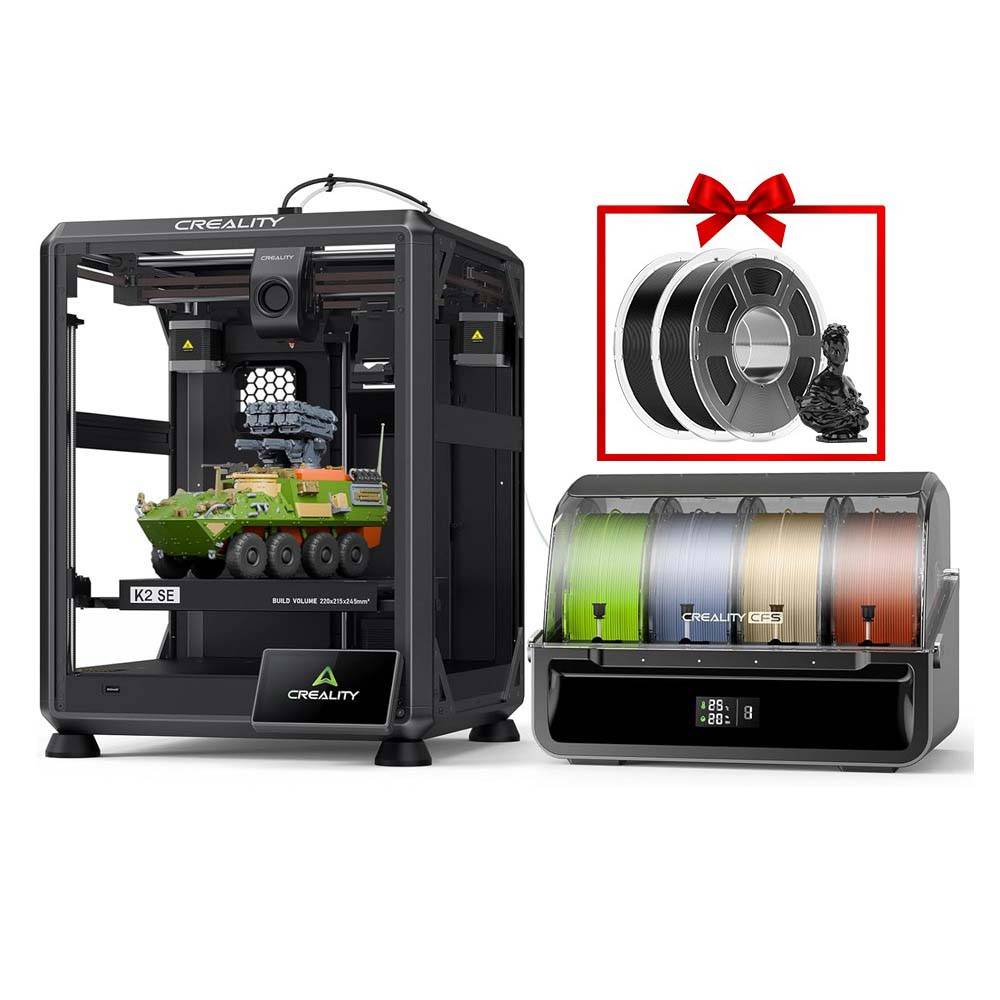 Creality K2 SE Combo 3D Printer + 2kg PETG Filament - Black