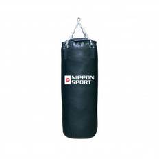 boxing bag With fill - Nippon Sport - 'Club' - Black - 30kg - 100cm