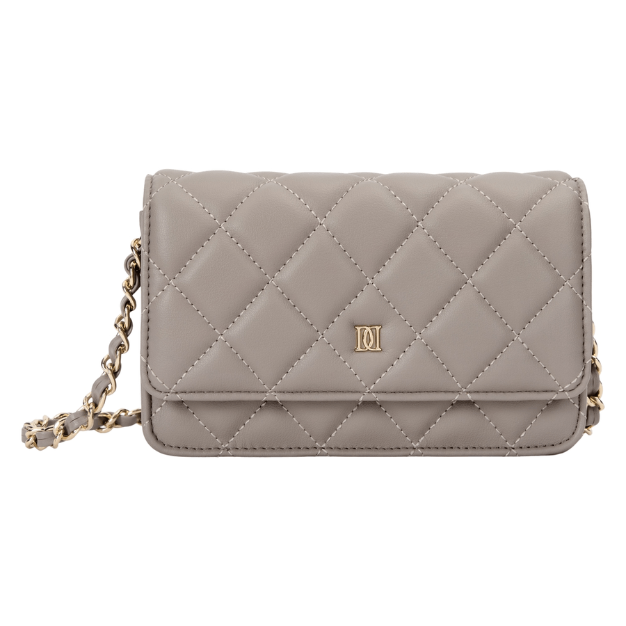 DARK Leather Quilted Mini Bag Taupe 1 stk