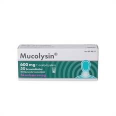 Mucolysin Skovbær Slimløsende Hostemiddel 600 mg. - 50 brustab