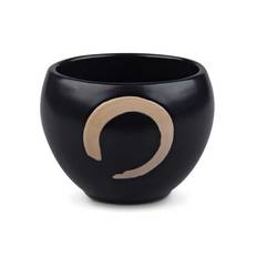 Tekrus i Porcelæn - Sort med Beige Design, 100 ml