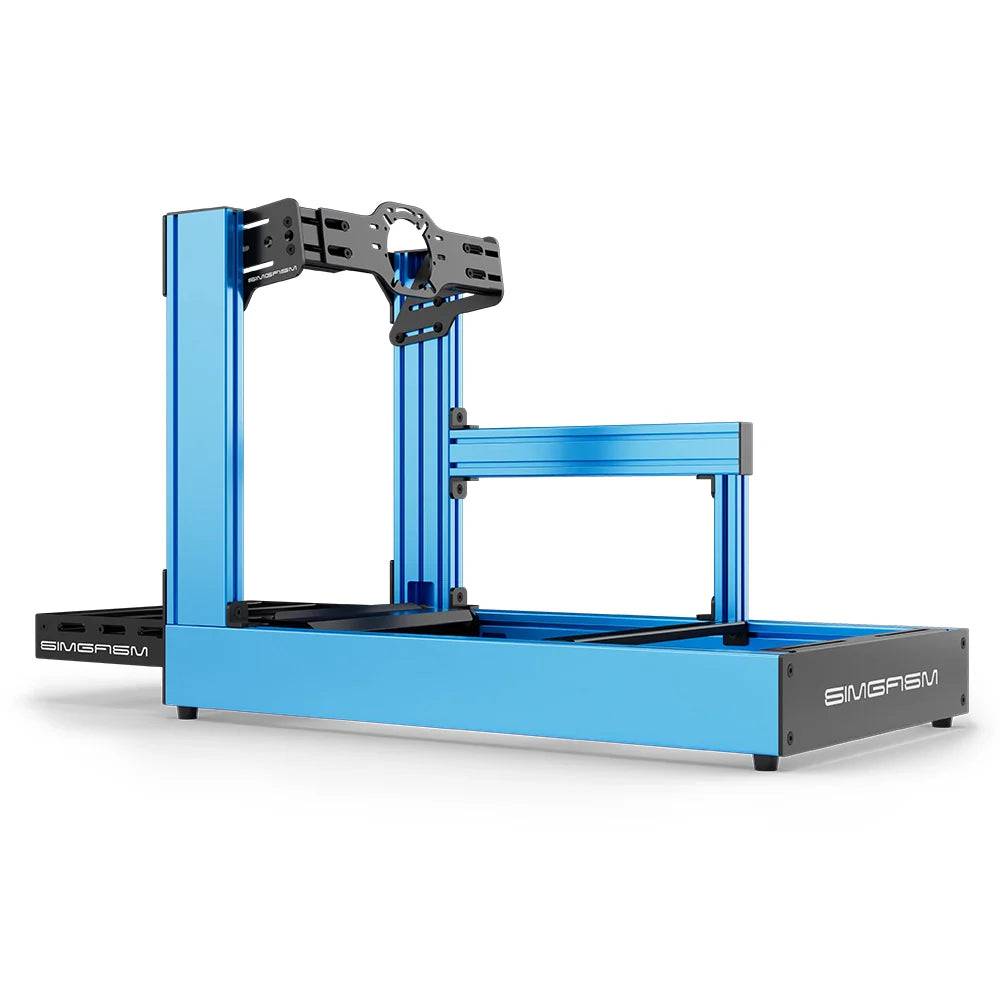 SIMGASM | Sport Aluminum Sim Racing Cockpit - Front Mount / Blue