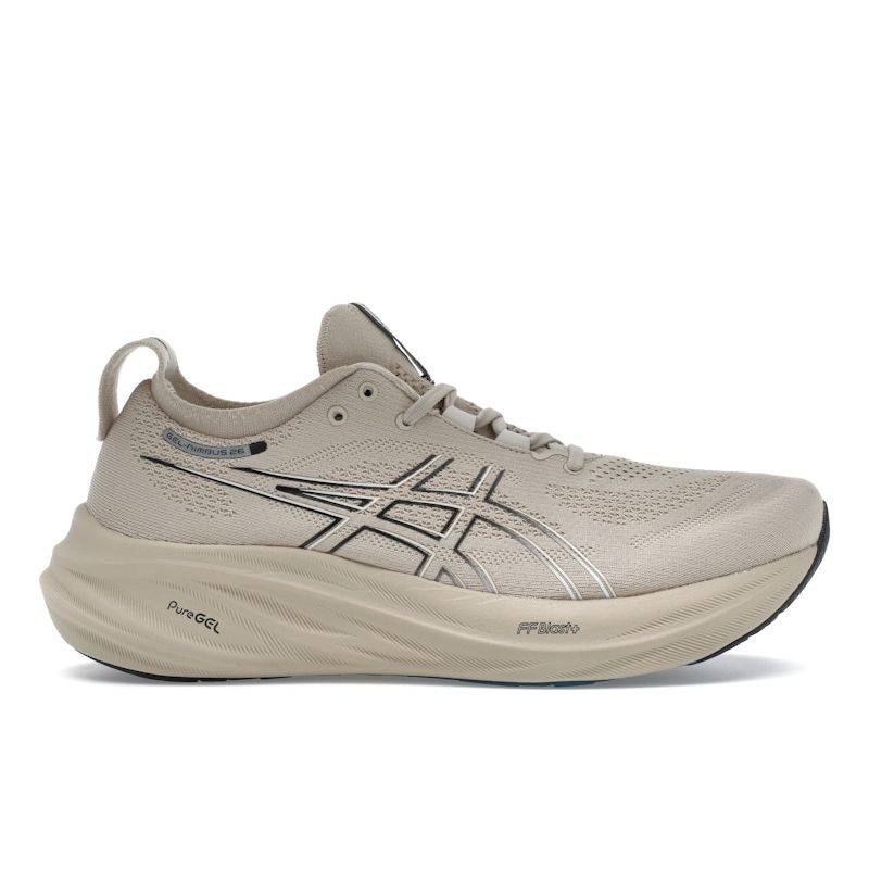 Asics Gel Nimbus 26 Feather Grey Black Herr Sneakers Tan 1011B794-021 47