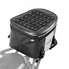 VEVOR Motorcykel Bagtaske, 28 L Motorcykel Bagsædetaske med Vandtæt Stof, Udendørs Motorcykel Bagageopbevaring Bagagerumshåndtaske med Lomme &amp; Justerbar Spænde, Universal Fit Bagstativer, Sort