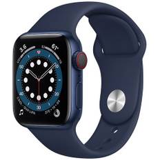 Apple Watch Series 6 Aluminium 40 mm (2020) | GPS + Cellular | blå | Sportband Nordisk blå