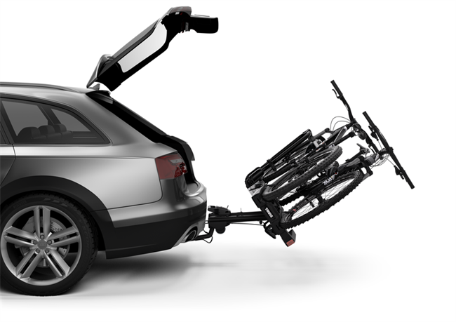Thule EasyFold XT F cykelholder til 2 cykler til anhængertræk til FIX4BIKE i aluminium.