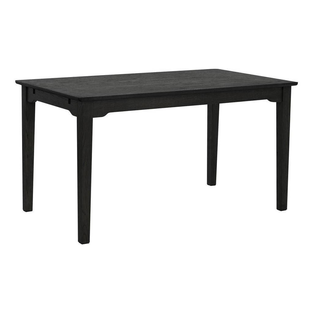 MATBORD 140/80/75 cm massivt trä trä utdragbar, finns i olika storlekar, finns i olika trädekorer rektangulär svart