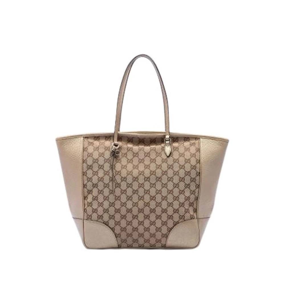 Gucci Vintage Pre-owned Bree Tote Bag - Vintage - Dame - Beige - ONE SIZE - Læder