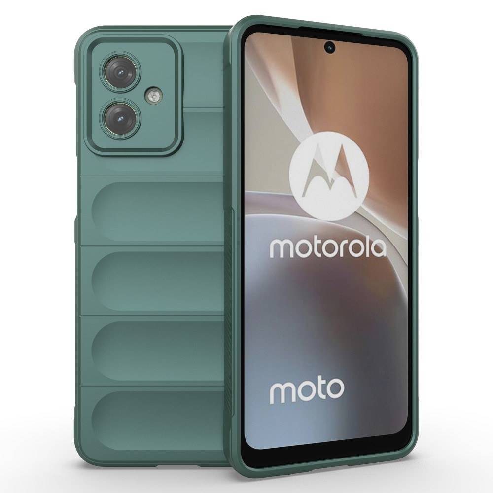 Motorola G54 5G - Wave Gummiskal - Grön