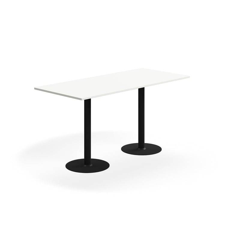 Barbord ALVA, 1800x800x900 mm, högtryckslaminat, svart/vit