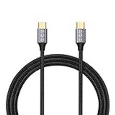 USB-C to USB-C 3.1 Gen2 Cable 10Gbps Data Transfer, 100W 20V/5A 3.3ft USB Type C PD Fast Charging Cable 4K Video Output Compatible with Thunderbolt 3, iPad Pro, MacBook Pro, Galaxy S21 1M