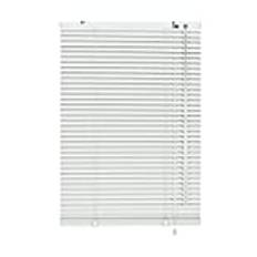 Deco Company persienn i aluminium att klämma fast, Insyns-, ljus- och bländskydd, Monteringssats ingår, aluminiumpersienn, Vit, 90 x 220 cm (BxH)