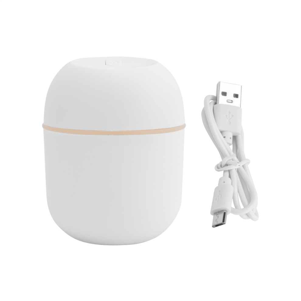 Luftfugter USB 220Ml Bærbar Mistdiffuser til Kontorbil, Hvid