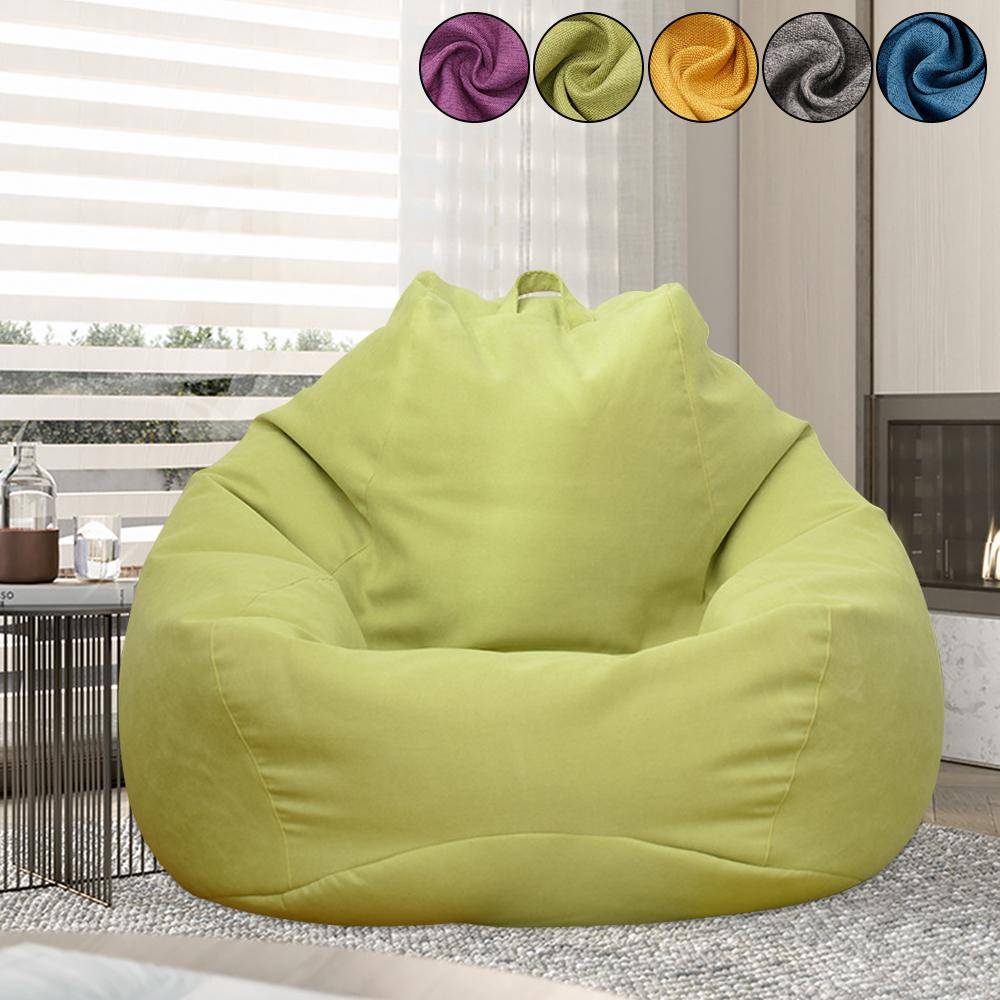 Lat Sofföverdrag Enfärgade Stolsöverdrag Utan Fyllning Linne Tyg Solstol Sits Sittsäck Puff Soffa Tatami Vardagsrum Sittsäckar