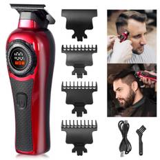 TEMU Men's Hair Clipper Electric Shavers Household Hair Clippers Oil Clippers Lcd Digital Display Electric Clippers Hair Salon Hair Clippers