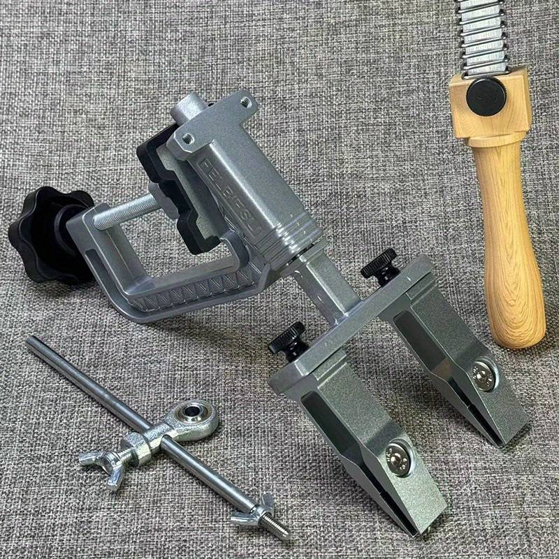 1 Set Professional Kitchen Knife Sharpener System, Fixed Angle Sharpening Tool For Outdoor Knives, Bread Knives & Straight – Diamond Whetstone Kit Edge Honing Tools