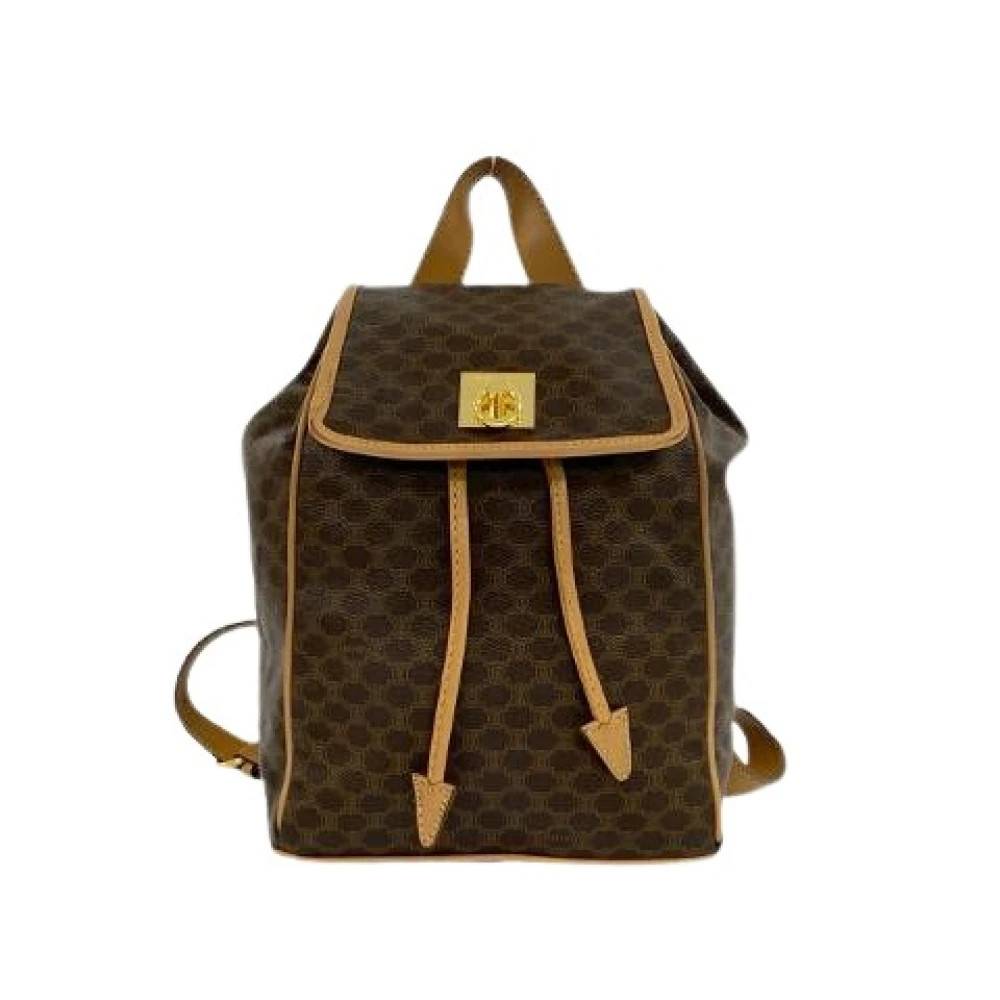 Celine Vintage - Pre-owned Macadam Triomphe PVC Leather Backpack Vintage - Dam - ONE Size - Läder
