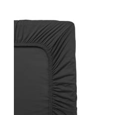 ENGHOLM TEXTILES Jersey Faconlagen |Black |200X220X45 cm